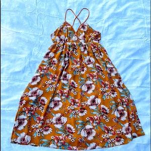 Floral halter strap dress